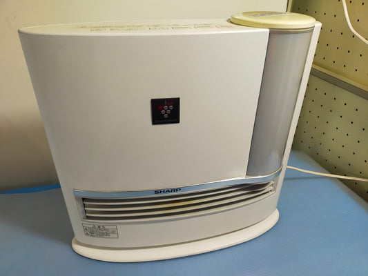 【サテライト】 シャープ プラズマクラスター搭載 加湿機能付 セラミックファンヒーター ホワイト HX-H120-W  2018年製