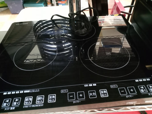 【深草店】IHクッキングヒーター　三ツ口タイプ　アイリスオーヤマ　IHCーS313V