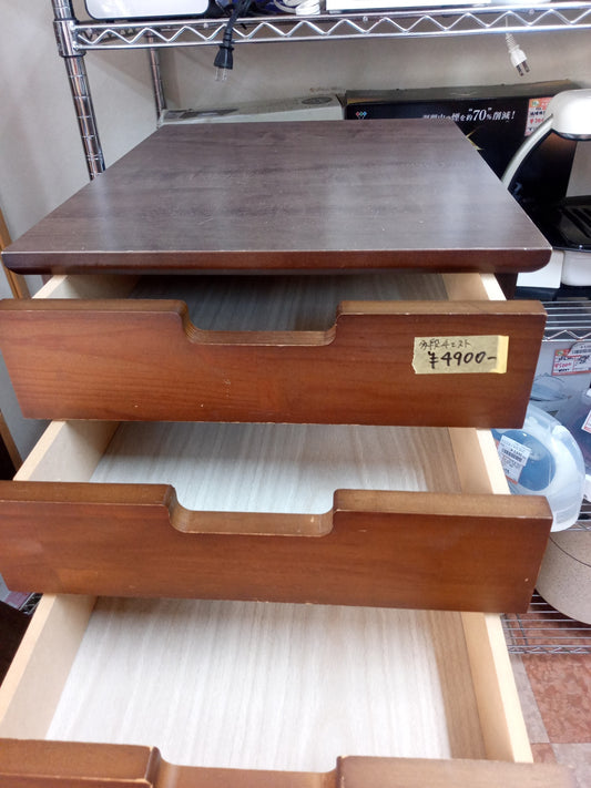 【深草店】  多段チェスト　幅32㎝奥行き43㎝高さ112㎝