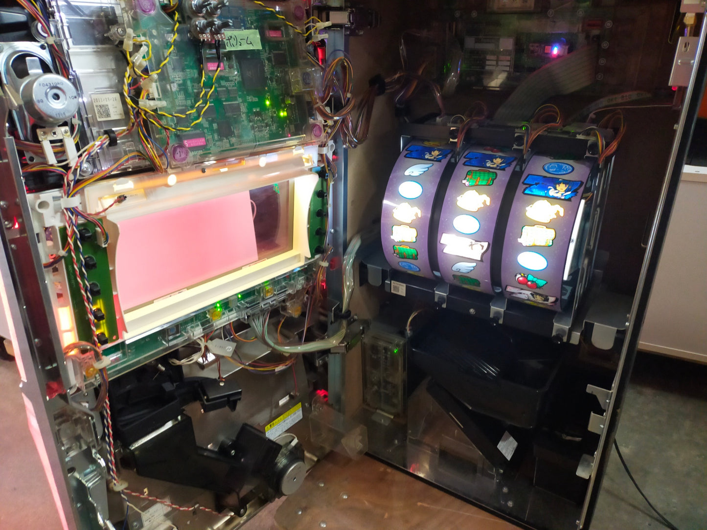 【サテライト】パチスロ実機 ツインエンジェル３ 裏ロム付き 5号機 【発送不可】