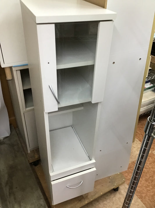 【深草店】 カップボード　白　幅28.5㎝　奥行39.5㎝　高さ120㎝
