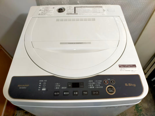 【サテライト】洗濯機 シャープ ES-GE5HJ 5.5kg 2024年製