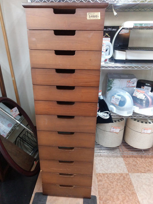 【深草店】  多段チェスト　幅32㎝奥行き43㎝高さ112㎝
